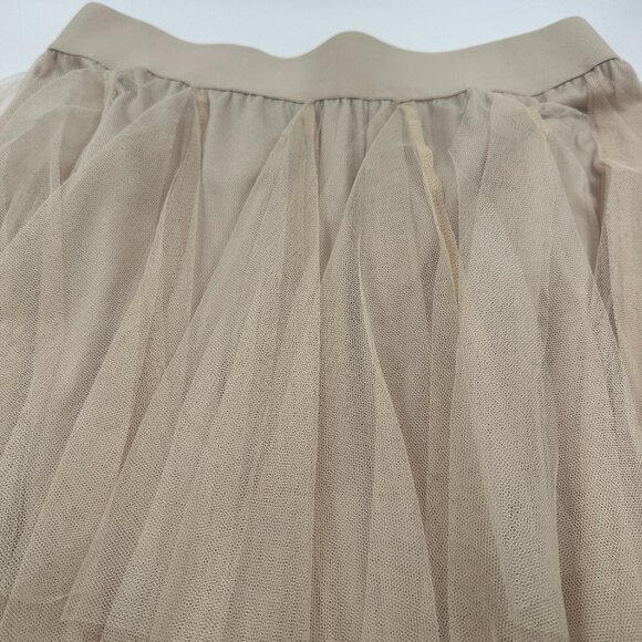 EASEL Fairy Tale Tiered Mesh Overlay Waterfall Lined Boho Maxi Ballerina Skirt - Picture 8 of 10